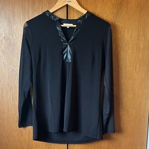 Maurices Black Long Sleeve Blouse